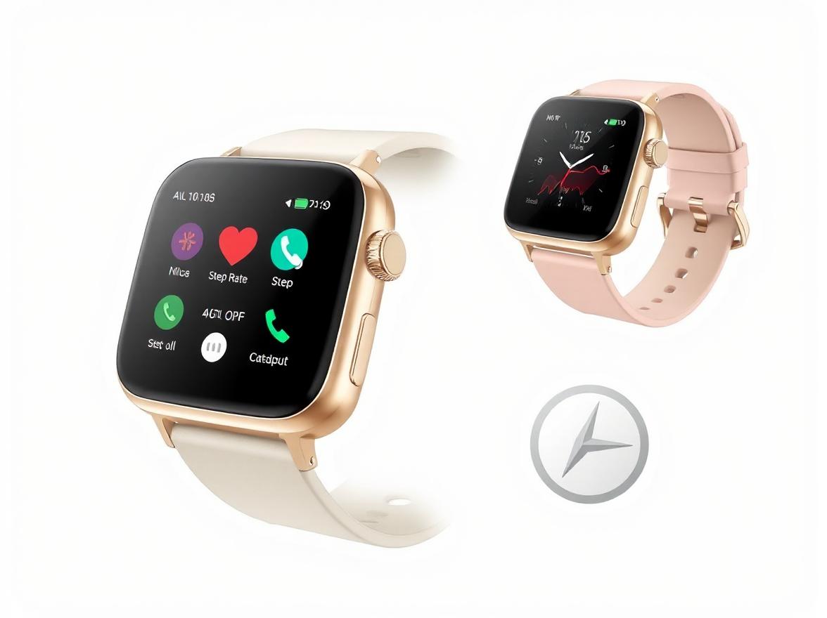 Two distinct smartwatches displayed, showcasing varied designs and colors, including the Vilinice GPS model.